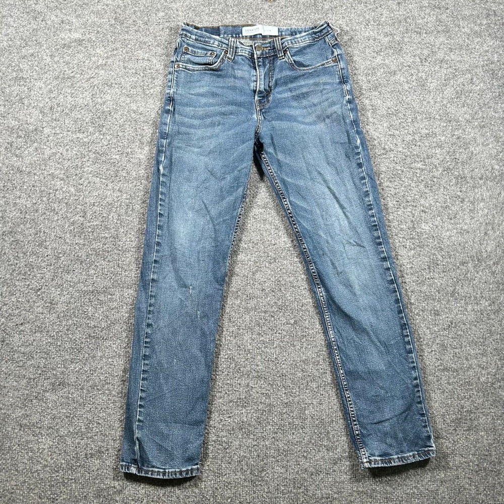 Signature Levi Strauss Jeans Mens Size 30x30 Blue Slim Fit Stretch Denim S37